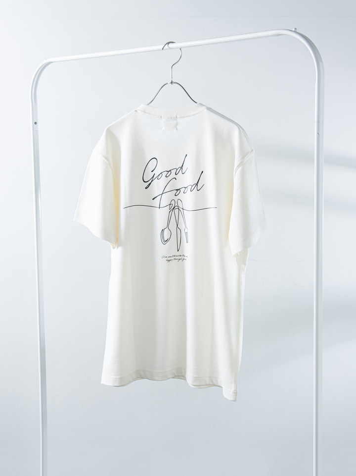 GOOD FOOD cutlery T-shirt (organic) [GF008]