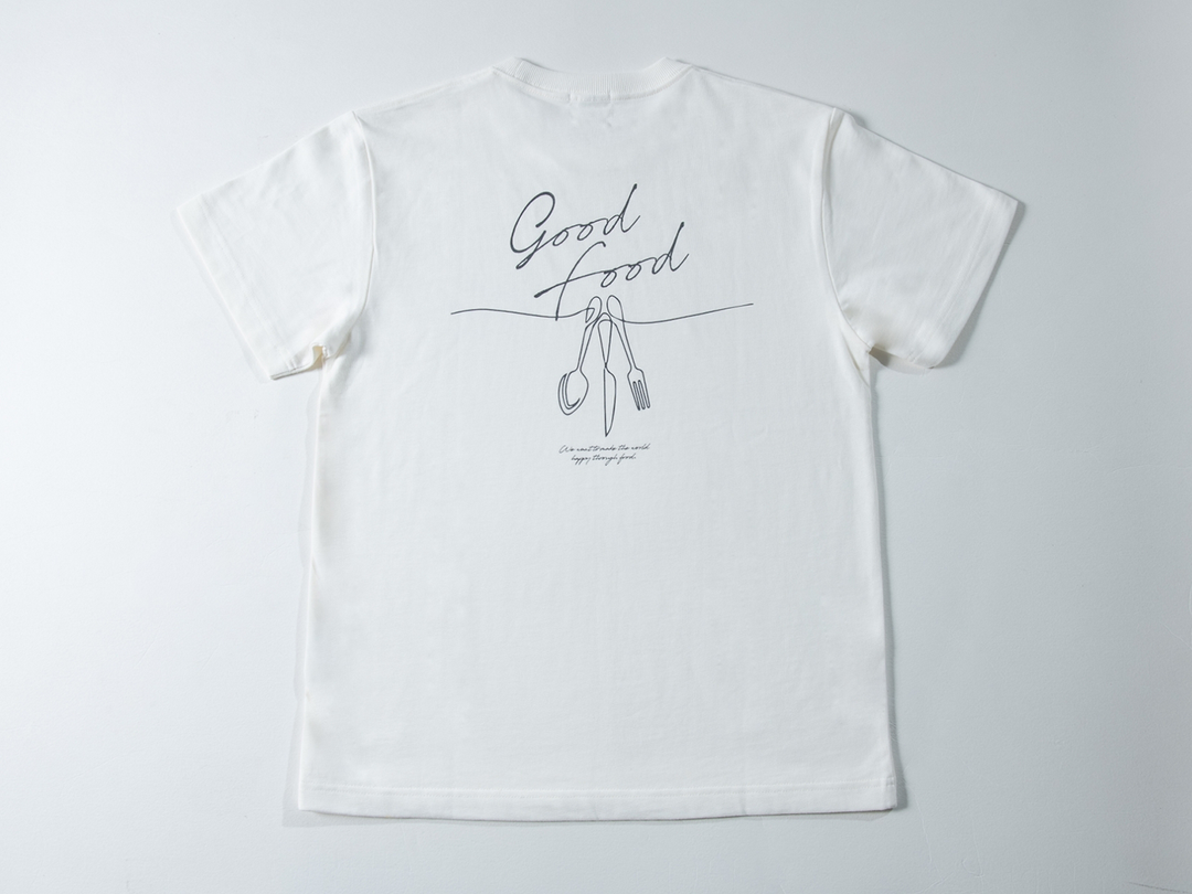 GOOD FOOD cutlery T-shirt (organic) [GF008]