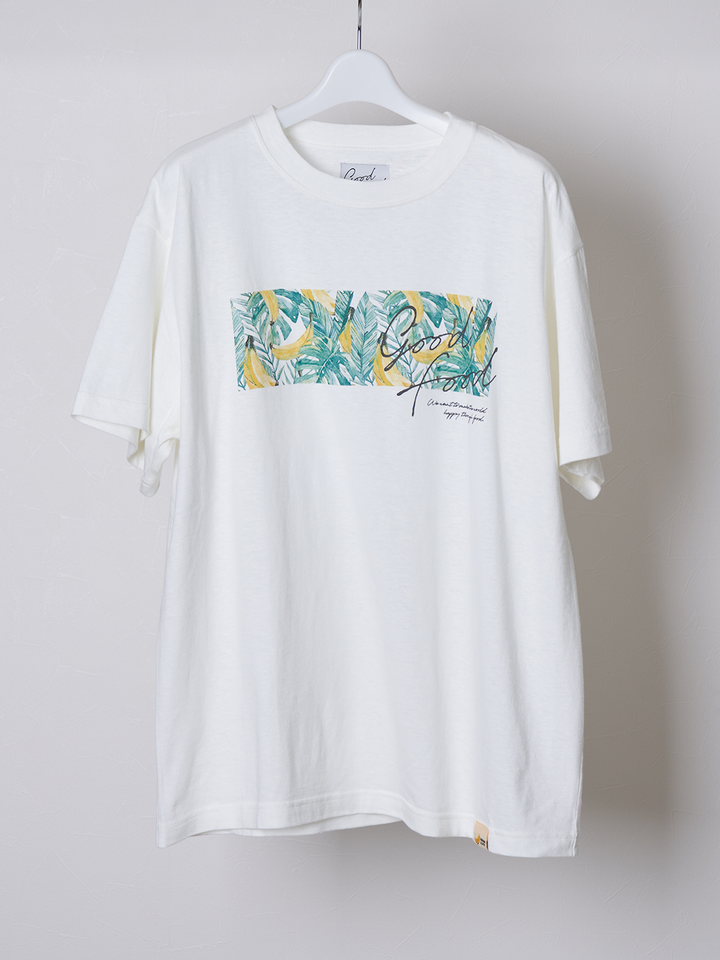 GOOD FOOD COLLAR PRINT CURSIVE T SHIRT [GF014]