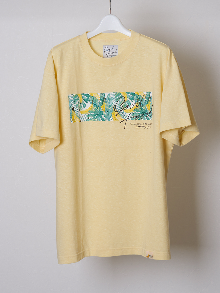 GOOD FOOD COLLAR PRINT CURSIVE T SHIRT [GF014]