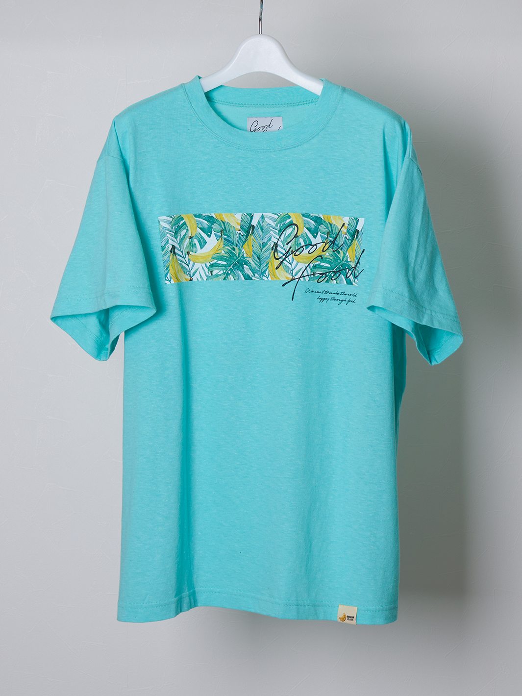 GOOD FOOD COLLAR PRINT CURSIVE T SHIRT [GF014]