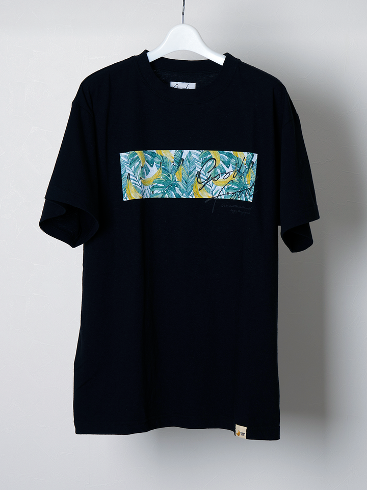 GOOD FOOD COLLAR PRINT CURSIVE T SHIRT [GF014]