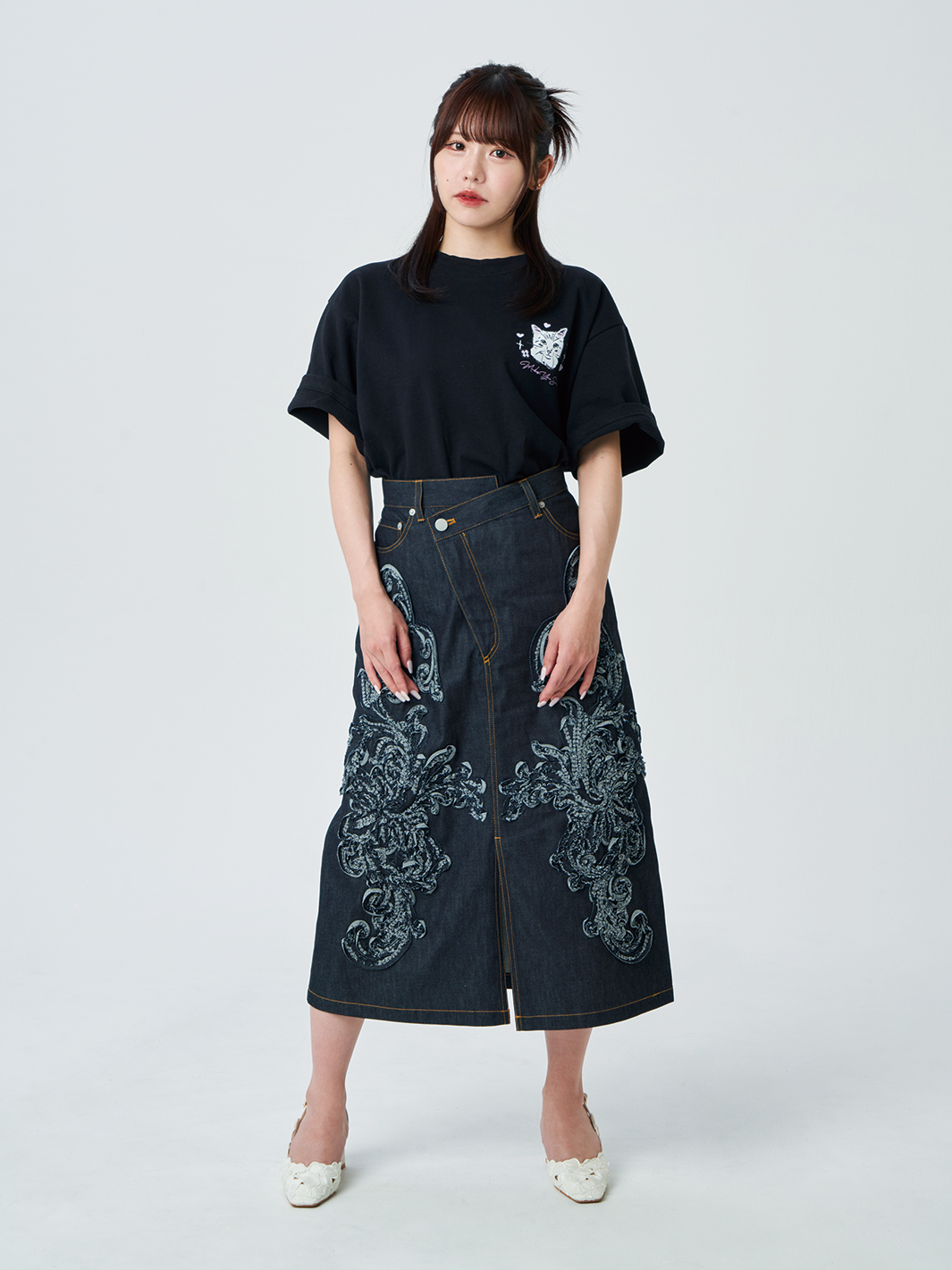 SKE48 佐藤佳穂＆井上瑠夏 Sustainable Message Tシャツ Type B [GF027]