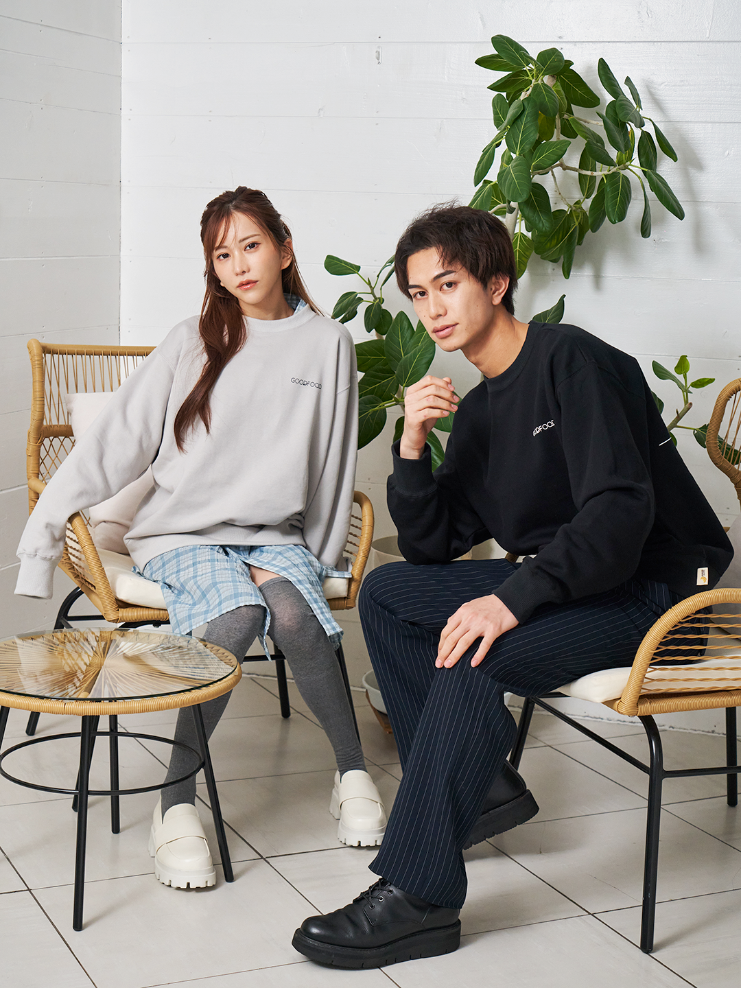 line burger sweatshirt[GF034]